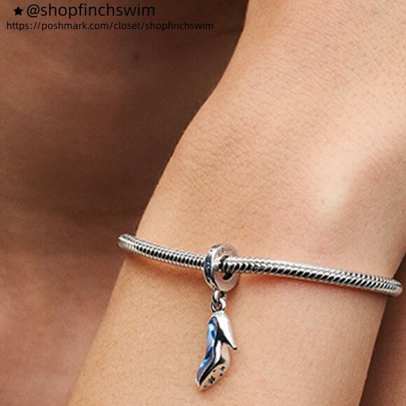 Pandora Disney Cinderella's Glass Slipper Dangle Charm - Picture 4 of 6